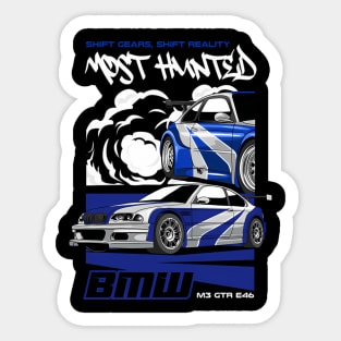 Most Hunted Bmw M3 Sticker
